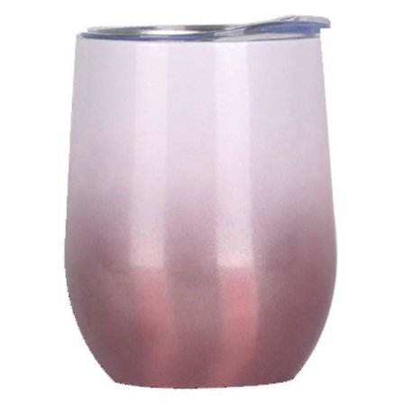 Vin Tumbler Rustfrit Stål Isoleret - 12 Oz Stilkløst Vinglas OAB