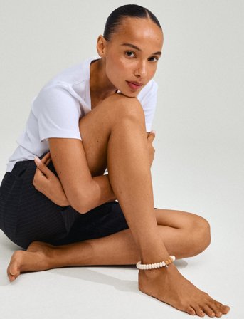 Pilgrim Eclipse Ankle Chain - White - ONE SIZE