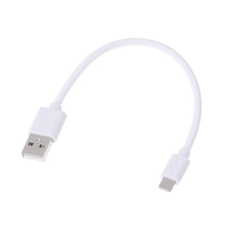 USB till Lightning-kabel 5V, 2.1A för iPhone & iPad - 25 cm