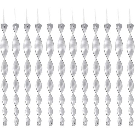 12 kappaletta linnunpelättimiä, 30 cm linnun tanko 360 asteen heijastava sp