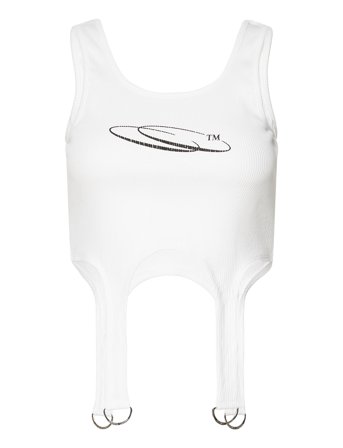 Rib Top W. D-Rings White Cannari Concept