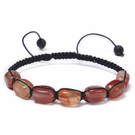 Helbredende Krystalperle Armbånd Kvinder Naturlige Ædelstene Yoga Reiki Chakra Stenperler Angst Flettet Armbånd Justerbart Smykke Mænd Gave