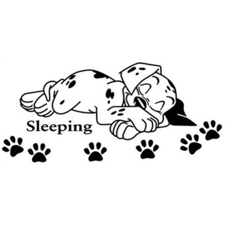 Vægklistermærker til Pigers Soveværelser, Kunst Dekal DIY Selvklæbende Søvn Sød Hund Vindue Dekoration Aftagelig Tapet 3D