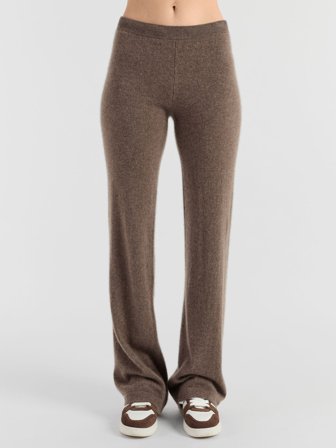 Kashmina - Kashmirbukse "Classic pants" - Dark Toast - Size M
