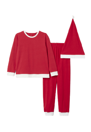 Å KIDS Tomtedräkt 3 delar Barnkläder stl. 86-152 Röd 134/140