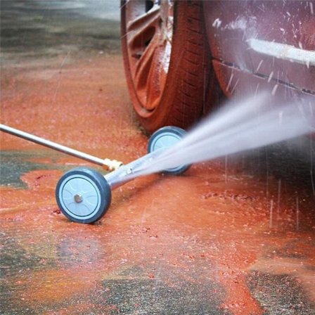 Undervognsvasker til bil med 45 graders vinkelstang under undervognen