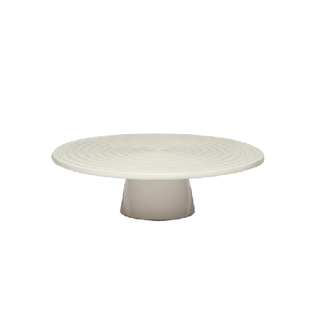 Dutchdeluxes Uppläggningsfat 31ø Serveringstillbehör Unisex Vit L