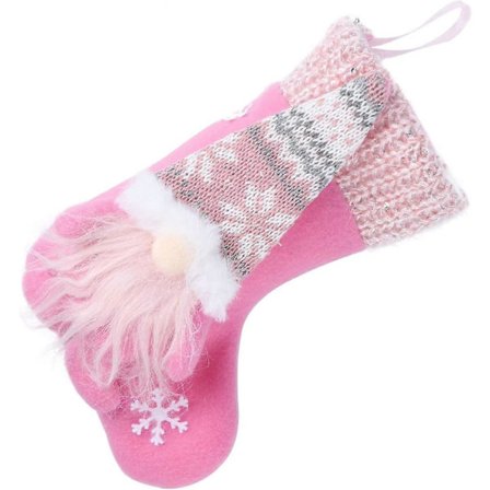 Rosa Julenisse Strømpe Julenisser Strømper Svenske Julenissestrømper For Juletre Dekorasjoner Peis Hengende Julebord Dekorpink