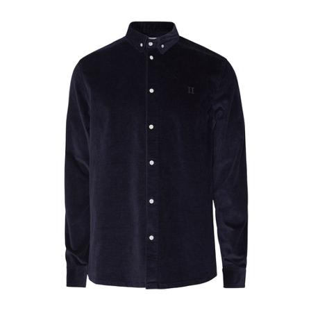 Les Deux Felix HW Corduroy Shirt , Blauw , Heren , Maat: S