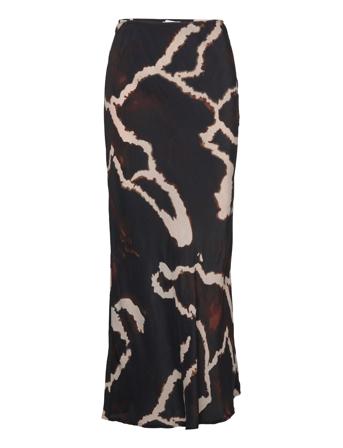 Long Skirt In Night Clouds Print Langt Skjørt Svart Coster Copenhagen*Betinget Tilbud