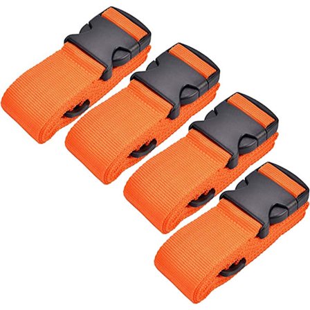 4-pak Justerbare Bagageremme Bagagerem Bærerem, ZQKLA