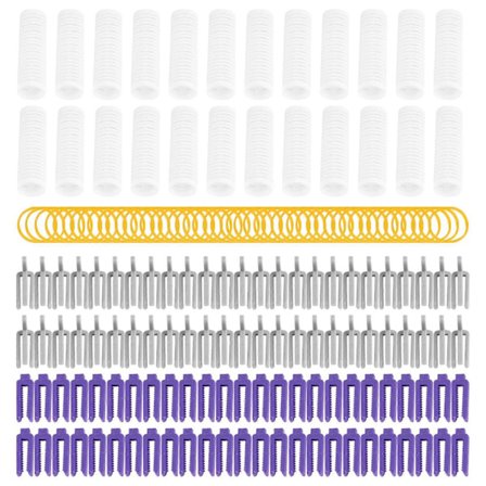 24 st/set Salong Nylon Kardborre Hårrullar Set Hårrötter Permanent Stavar Locktänger med Klämmor & Gummiband