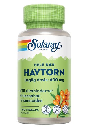 Solaray Havtorn 100 kaps., Helse & Madvarer, Hud, Hår & Negle, Kosttilskud Til Huden