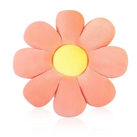 Blomstergulv Pude Daisy Blomsterform Pude Søt Sittepute Plysj Stol Pude Pledd Pude Hjemmedekorasjon for Jenter Kvinner (rosa, 38cm)