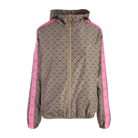 Chiara Ferragni Collection Printed Light Nylon Jakke Brun, Dame, Størrelse: 2XS