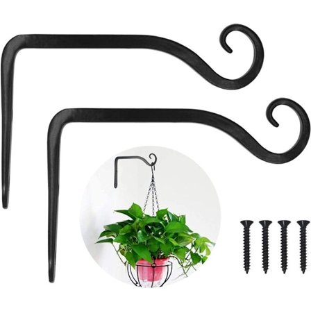 LOOGI Plant Holder, Hængende Kurv Holder, Jern Vægbøjle, Hængende Kurv, Væg KLB