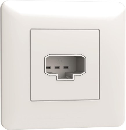 Schneider Electric Exxact Lampeuttak 2-polet, DCL, innfelt, for tak/vegg, Strømbrytere & vegguttak