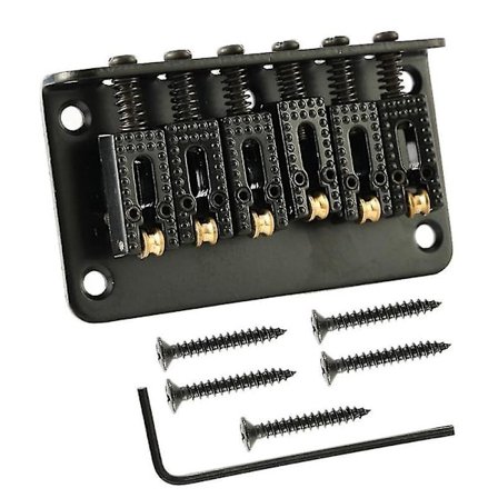 Elektrisk guitar fast bro streng bro steg tailpiece 78mm, sort