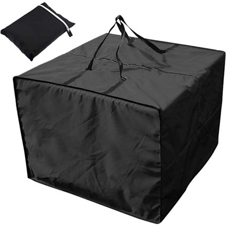 Vattentätt 80x80x60cm Trädgårdsmöbelskydd, Svart Förvaring för Dynor[JSR]