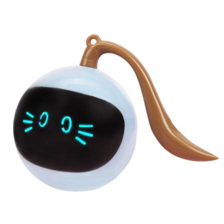 Magic Ball Automaattinen Älykäs sähköinen kissanlelu Self-hey Hauska kissapallo lievittää tylsyyttä ja puremista LED-valo (sininen sumu)