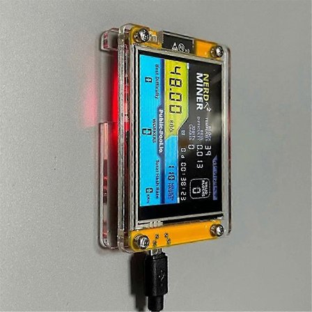 2025 Nya Nerdminer V3 2.8 Tum BTC Solo Lotteri Nerd Miner Krypto