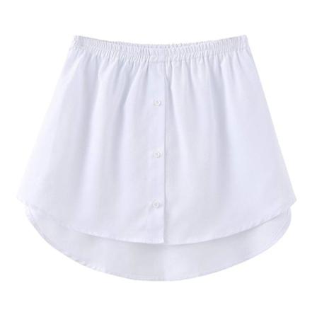 Paidan pidennyskerros S dett v minihame naisille Valkoinen 4XL