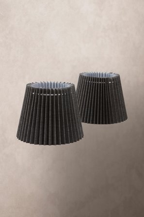 Jotex - SOLO lampeskjerm 2-pk - liten Grå - Kjøp Lampeskjermer hos Jotex