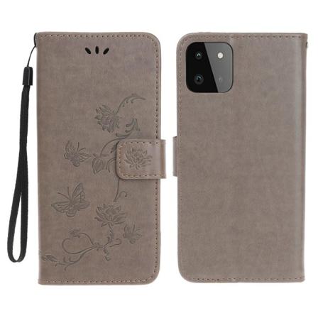 Butterfly Plånboksfodral Samsung Galaxy A22 5g - Grå Grå