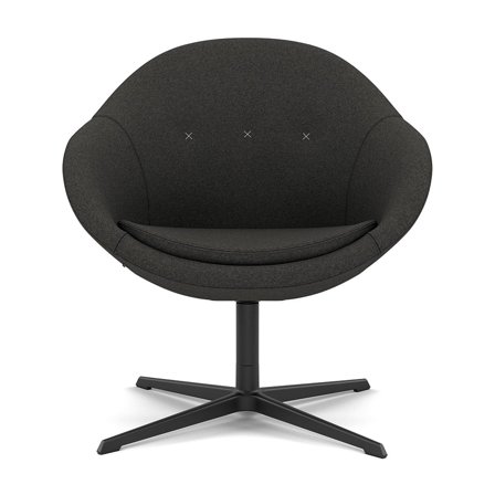 Varier Furniture Kokon Club - Grey Wool - Black base