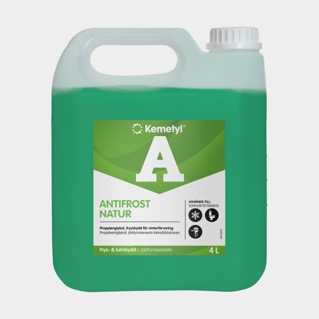 Liquido antigelo Kemetyl A-Antifrost Natur, per la conservazione di motore, toilette e impianto acqua dolce, propilene, concentrato, 4 litri