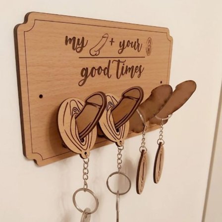 Sjov nøglering par nøglering L