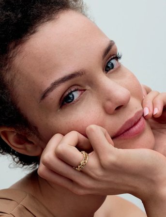 Pandora Disney The Lion King 14K Gold-Plated Ring - Gold - 58