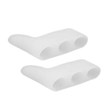 Bunion Skydd Gel Lilla Tå Separator Rätare Gel 3 Håls Bunionette Pads