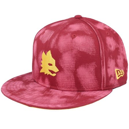 New Era - AS Roma Tie Dye 9FIFTY Red/Yellow Snapback Snapback Red Cap - Football @ Hatstore