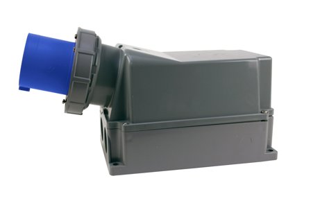 Garo IIV 2125-6 S + RI Vegginntak IP67, 3-polet, 125 A Blå, 6 h, Stikkontakter & kabler