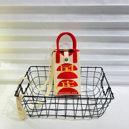 Stickad handväska Knot handledsväska 1 1