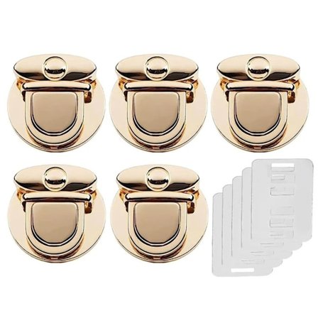 1/5 stk Taskespænde spænder 5 STK GULD 5 STK GULD