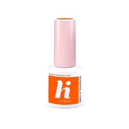 HI HYBRID Sport Smalto Semipermanente #110 Neon Orange 5ml - Smalto Gel e semipermanente