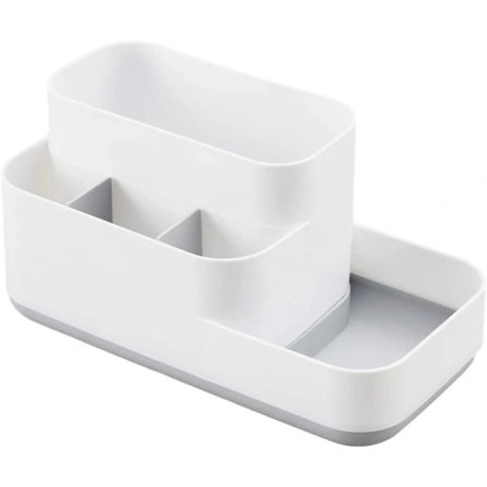 Kosmetisk förvaringslåda, avtagbar förvaringslåda i plast grå