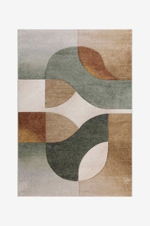 KM Home - Maskinvävd matta Brilliance - Flerfärgad - Slätvävda mattor - 140X200 - Från Homeroom