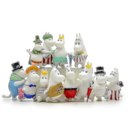 Moomin Gonny Figursett - 12 deler for DIY-landskap og lek (FMY)