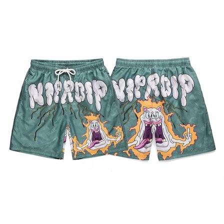 Sommar Herr Street Y2k Sports Shorts Gothic High Street Lös