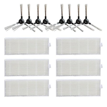 REMAKE Sidebørste HEPA-filter til Cleanmate S950 Robotstøvsuger Reservedele Tilbehør Børster Filter Udskiftningssæt [LGL]-XF12-