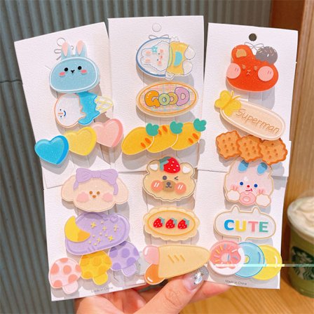 Hårspenner for jenter, baby hårspenner sett for små jenter, søte dyr