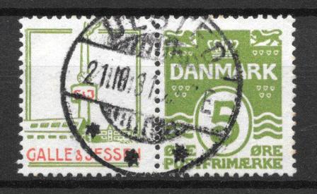 Danmark - AFA Reklamemærke 44 - Stemplet
