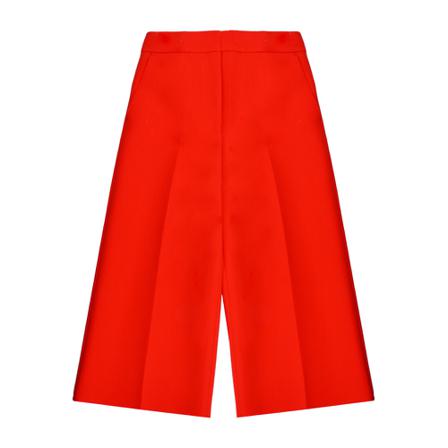 Msgm, Wide Trousers Rood, Dames, Maat:S,polyester