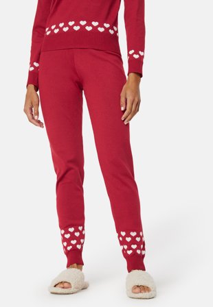 ONLY Xmas Snowflake MW Pant Chili Pepper Pattern Klær