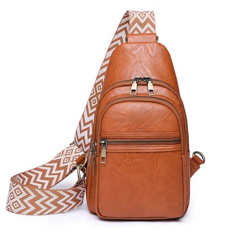 Crossbody-laukut naisille, trendikäs nahkalaukku, jossa useita taskuja, vyötärölaukku PU crossbody -laukut vyölaukku crossbody