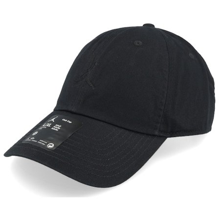 Jordan - Negro unconstructed Gorra - Club Cap Swoosh Black/Black Dad Cap @ Hatstore