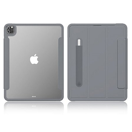 iPad Pro 12.9 inch (2020) elegant tri-fold fodral - grå